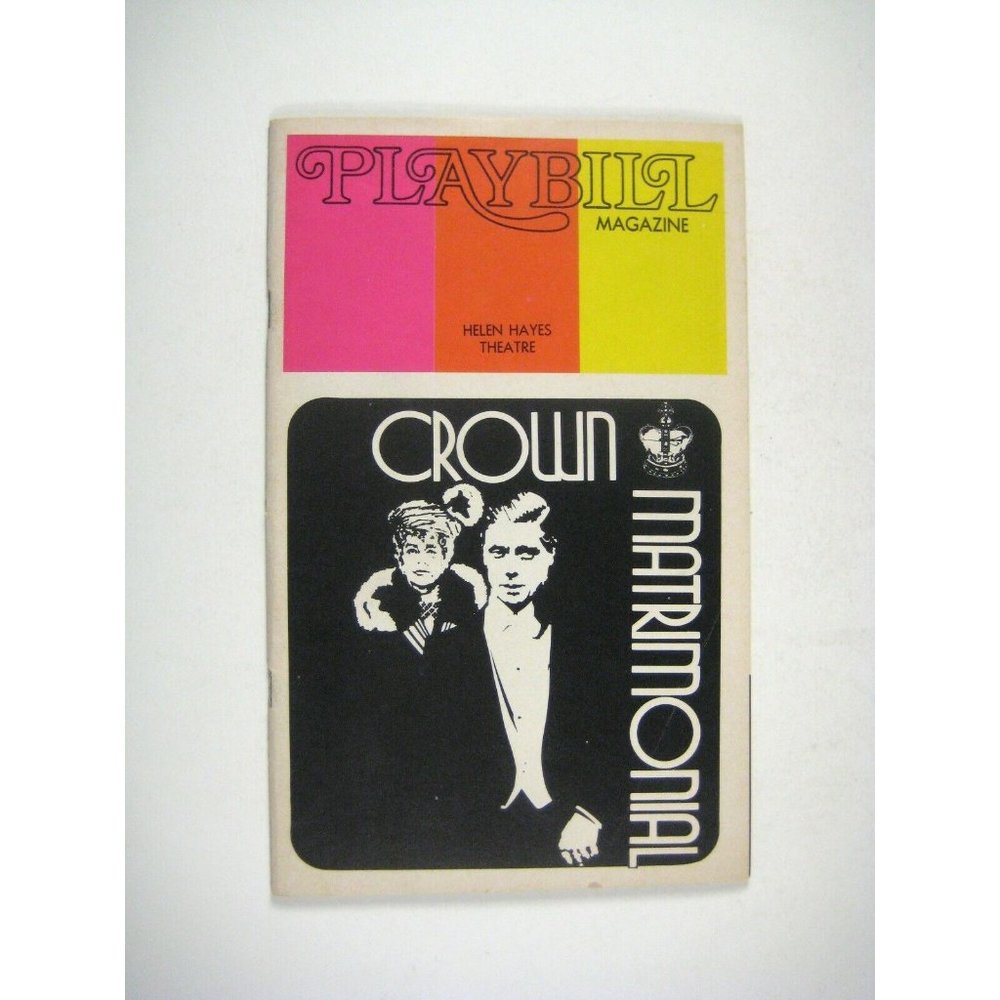 Crown Matrimonial Playbill November 1973 Eileen Herlie George Grizzard Broadway